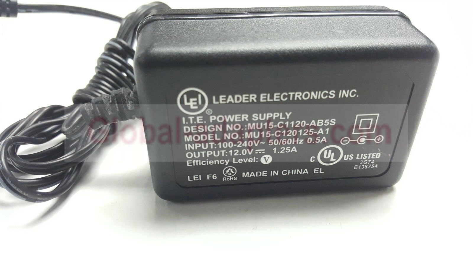 NEW 12V 1.25A LEI MU15-C1120-AB5S ITE AC Adapter