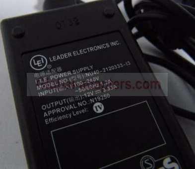 NEW 12V 3.33A LEI NU40-2120333-I3 ITE Power Supply AC Adapter