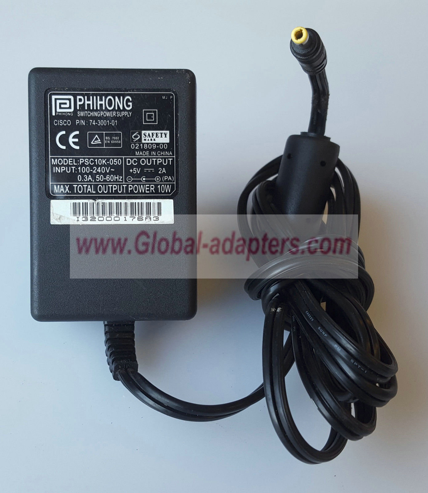 NEW 5V 2A PHIHONG PSC10K-050 74-3001-01 AC/DC POWER SUPPLY ADAPTER - Click Image to Close
