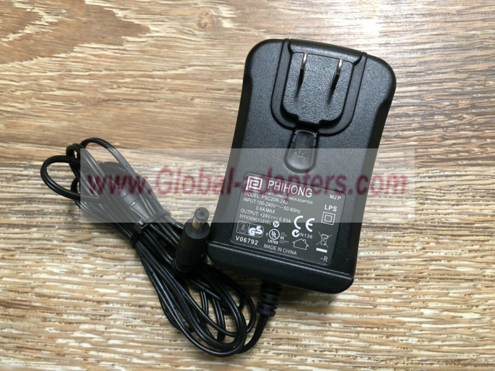 NEW 24V 0.83A PHIHONG PSC20R-240 Switching Ac Adapter
