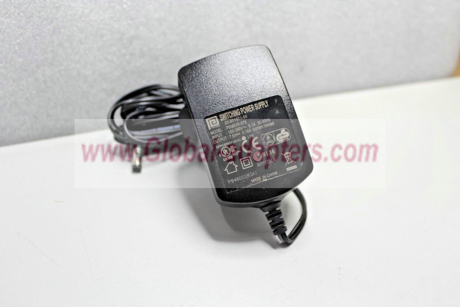 NEW 7.5V 0.14A Phihong PSM01R-075 Ac Adapter Charger - Click Image to Close