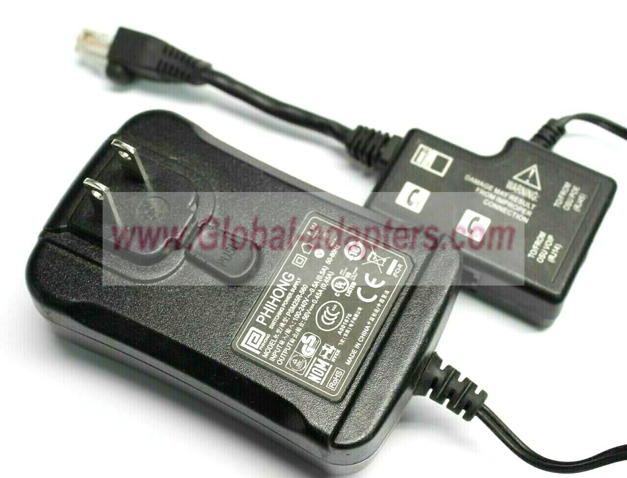 NEW 56V 0.45A Phihong PSM25R-560 Switching Ac Adapter