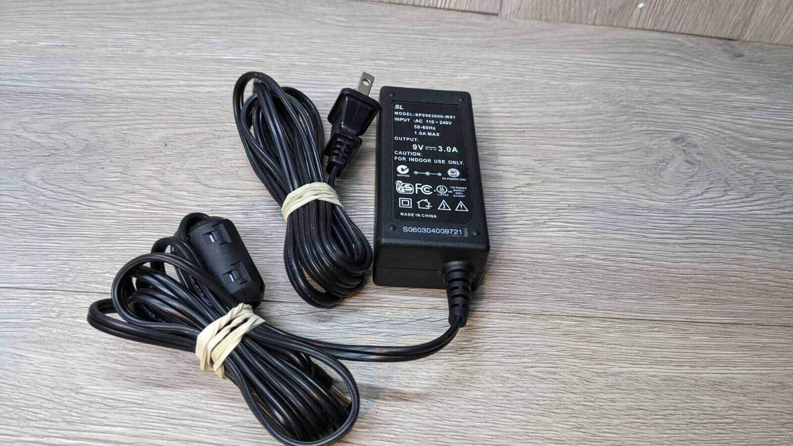 SL SP0903000-W01 AC Adapter Output 9V 2.2A Power Supply Transformer Charger Type: AC/AC Adapter Fe