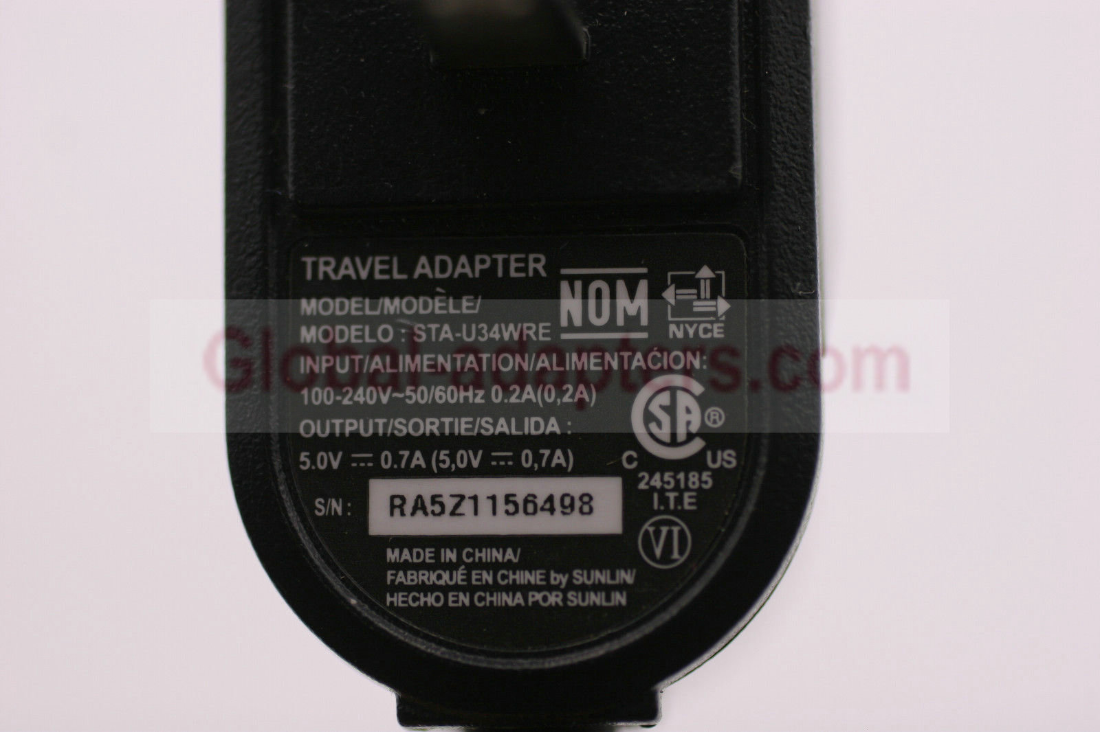 NEW 5V 0.7A LG STA-U34WRE Micro USB AC Travel Wall Charger Adapter