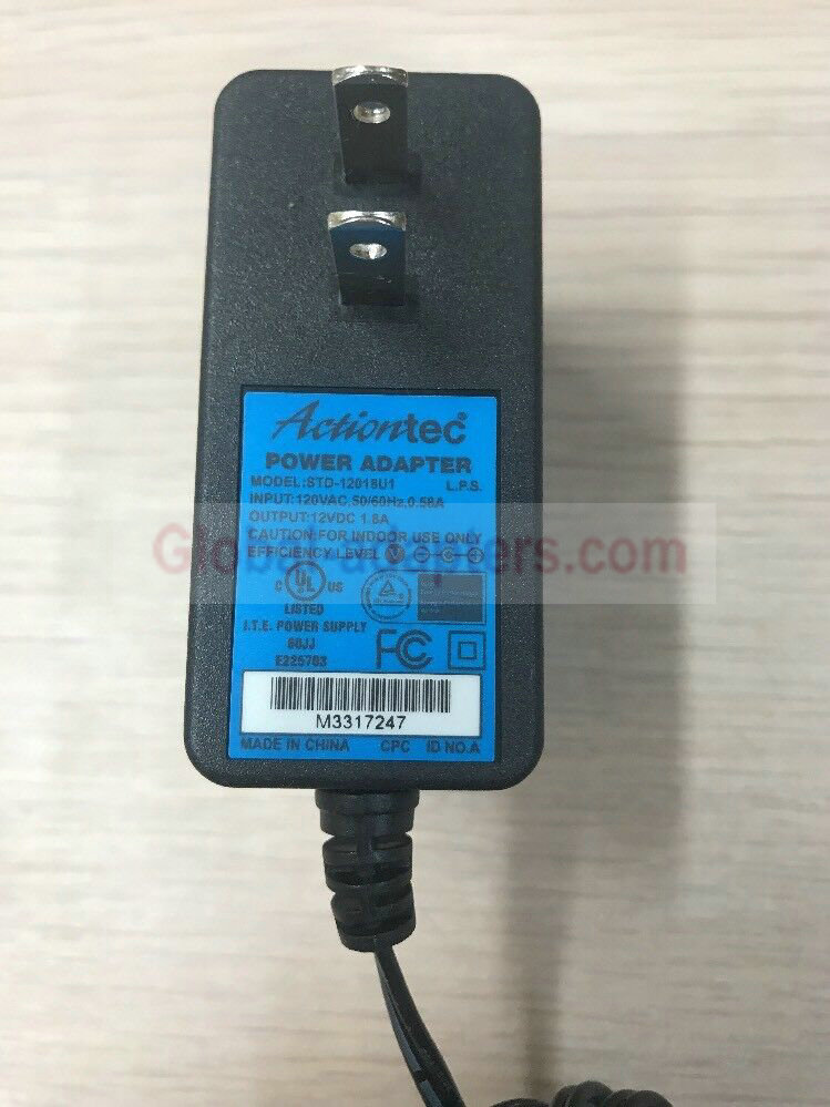NEW 12V 1.8A Actiontec STD-12018U1 I.T.E. Power Supply Adapter