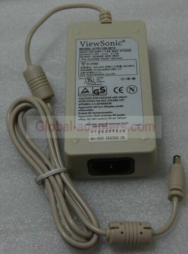 NEW 12V 4.17A ViewSonic SYS1126-5012 AC Adapter - Click Image to Close