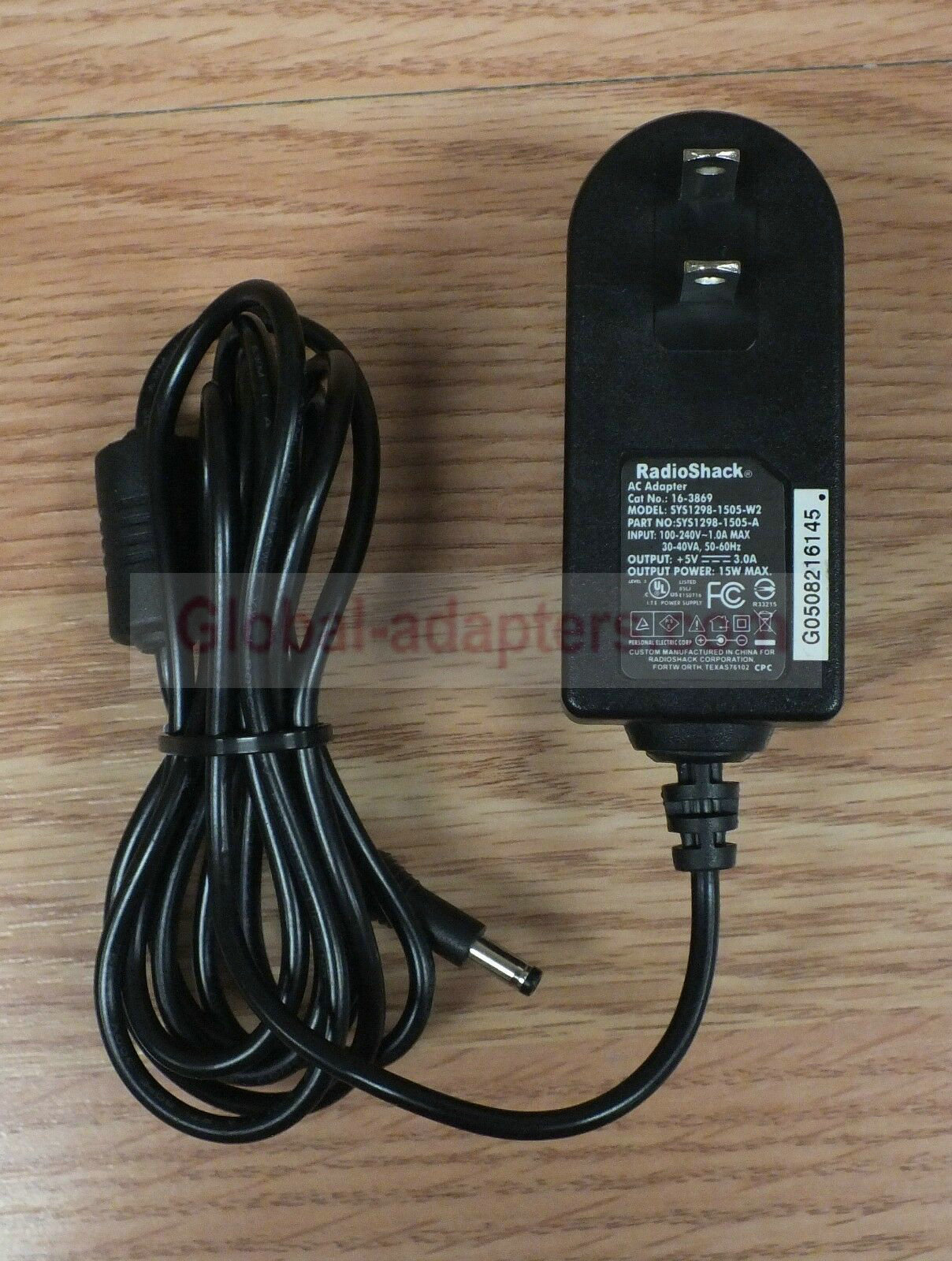 New 5V 3A Radio Shack SYS1298-1505-A 16-3869 Power Supply AC ADAPTER