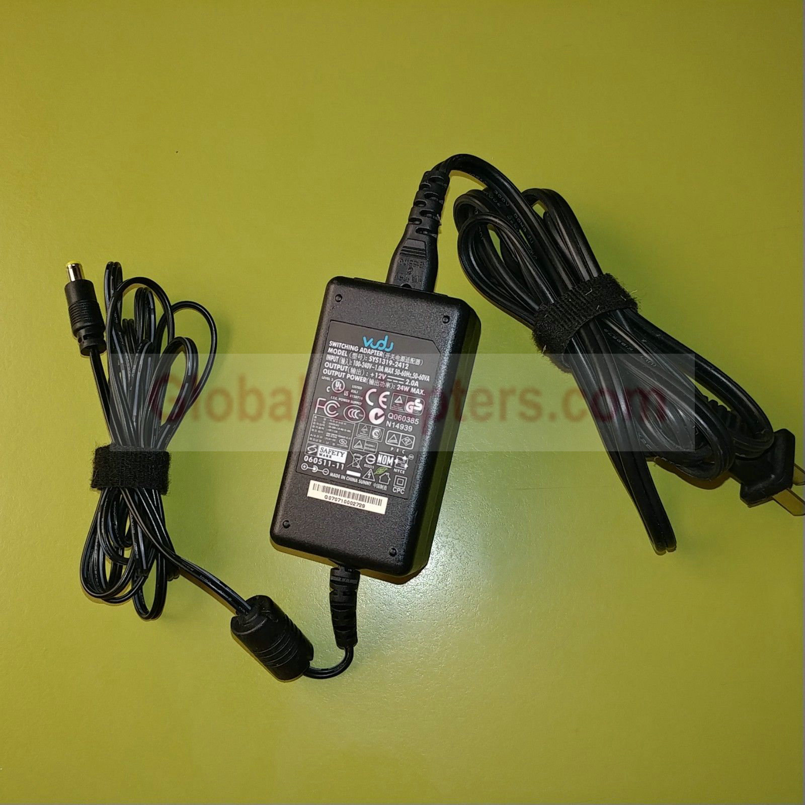 NEW 12V 2A VUDU SYS1319-2412 Switching AC Adapter