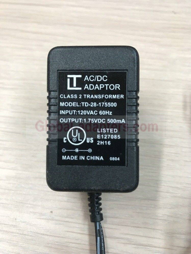 NEW 1.75V 500mA LT TD-175500 Ac Adapter