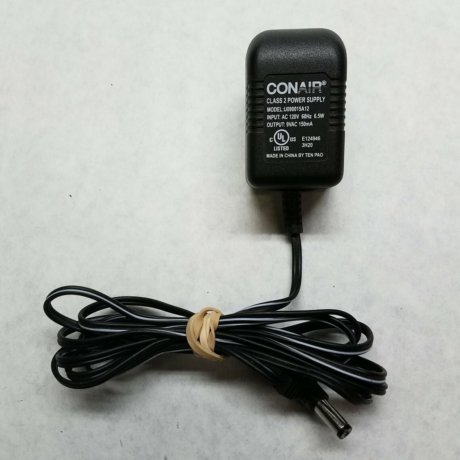 conair class 2 power supply Class 2 AC Adapter Model U090015A12 Output 9VAC model:U910015A12 input: