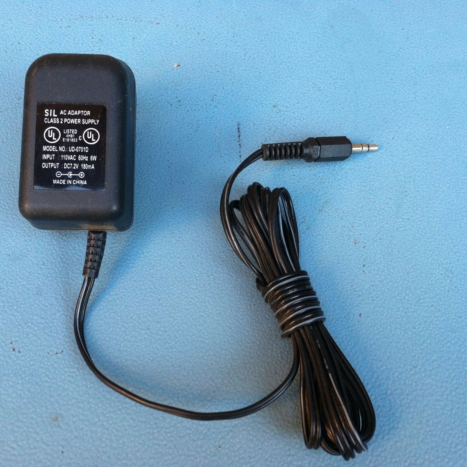 New 7.2V 180mA SIL UD-0701D Class 2 Transformer Power Supply Ac Adapter