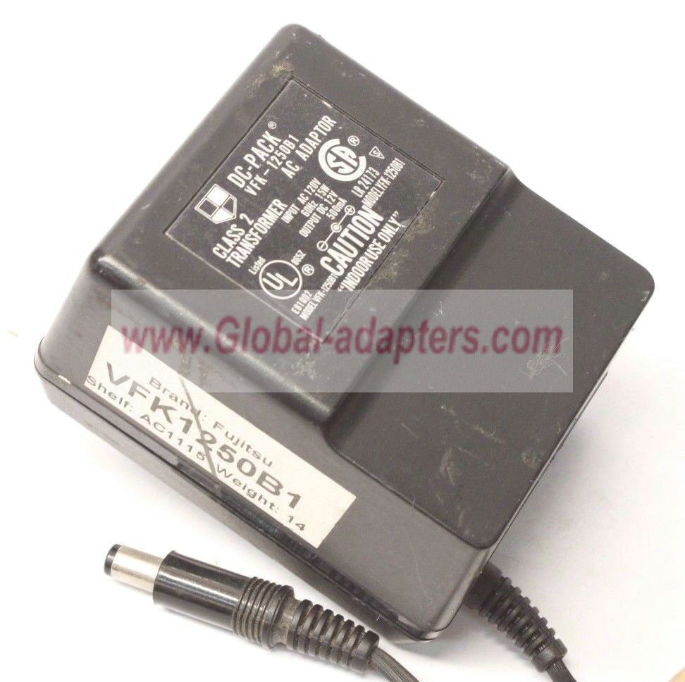 NEW 12V 500mA Dc-Pack VFK-1250B1 AC Adapter