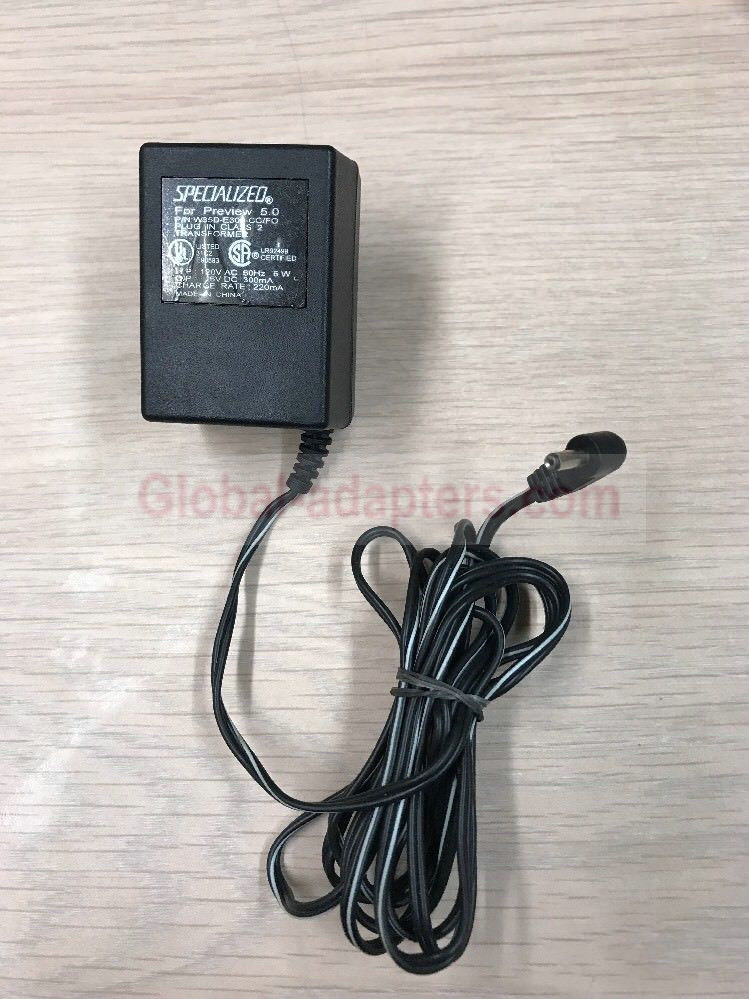 NEW 6V 300mA Specialized W35D-E300-CC/FO AC Adapter