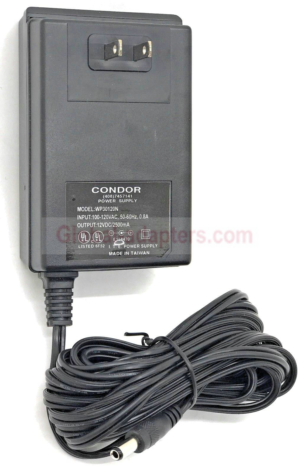 NEW 12V 2.5A 5.5mm 2.5mm Condor WP30120N AC Adapter LCD Multipurpose - Click Image to Close