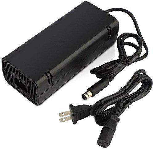 AC Power Supply Brick Charger Adapter Cable Cord for Microsoft Xbox 360 E System Model: Xbox 360