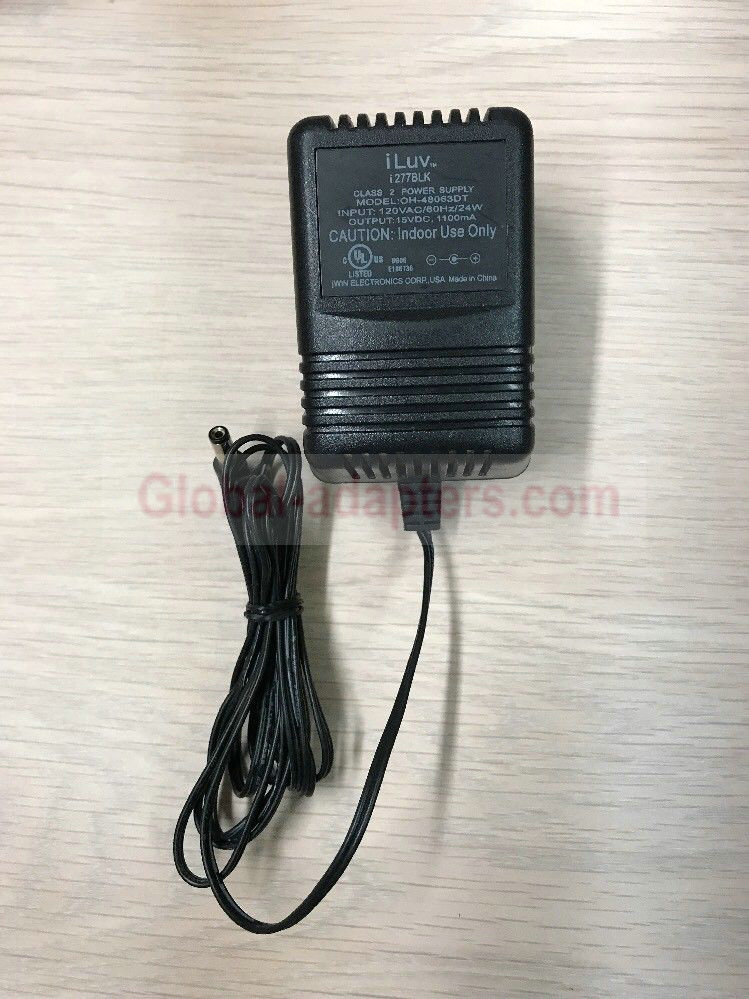 NEW 15V 1.1A iLuv OH-48063DT i277BLK i552BLK Ac Adapter