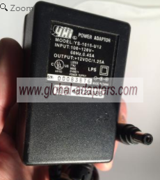 NEW 12V 1.25A YHi YS-1015-U12 Power Supply AC Adapter