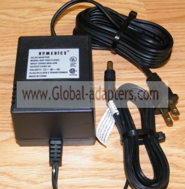 New Original 12V 2A HoMedics ADP-10 D12-2000 Black AC Adapter