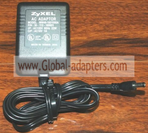 New Original 16V 1A Zyxel MW48-1601000A 30-112-160601 AC Adaptor
