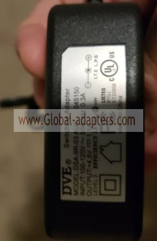New Original 4.5V 1.5A DVE DSA-9R-03 AC Adapter - Click Image to Close