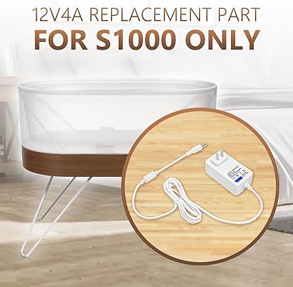12V Power Supply Adapter for Snoo Model S1000 Happiest Baby Snoo Smart Sleeper Bassinet YLS06511F-12