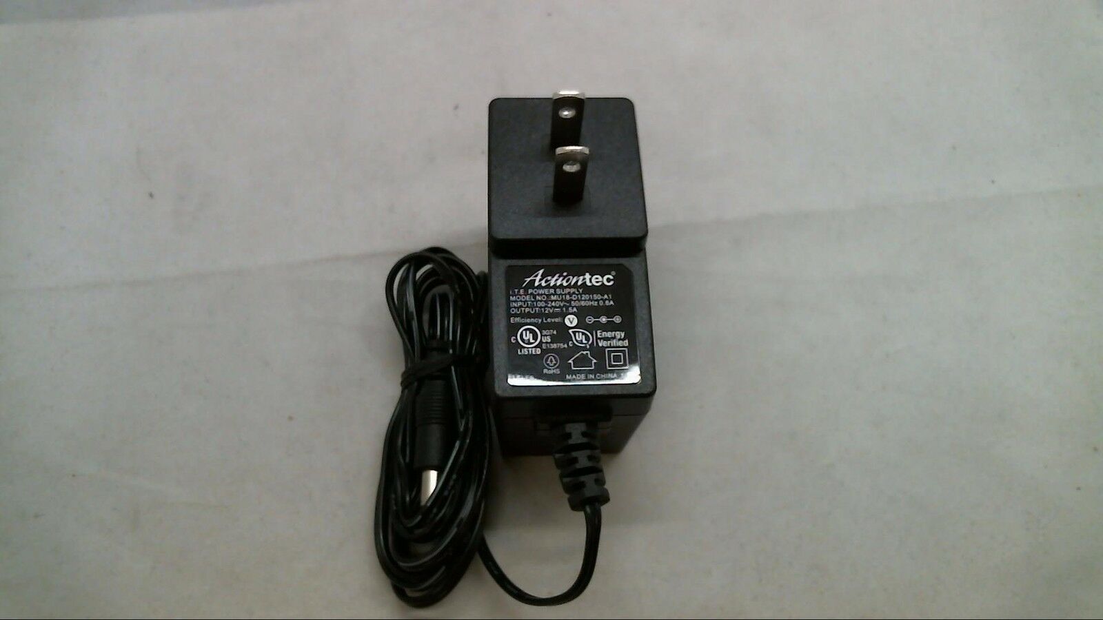 Actiontec AC ADAPTER FOR ZYXEL Q1000Z ONLY FAST DLV MU18-D120150-A1 12V 1.5A Brand: Action-Tec Mod