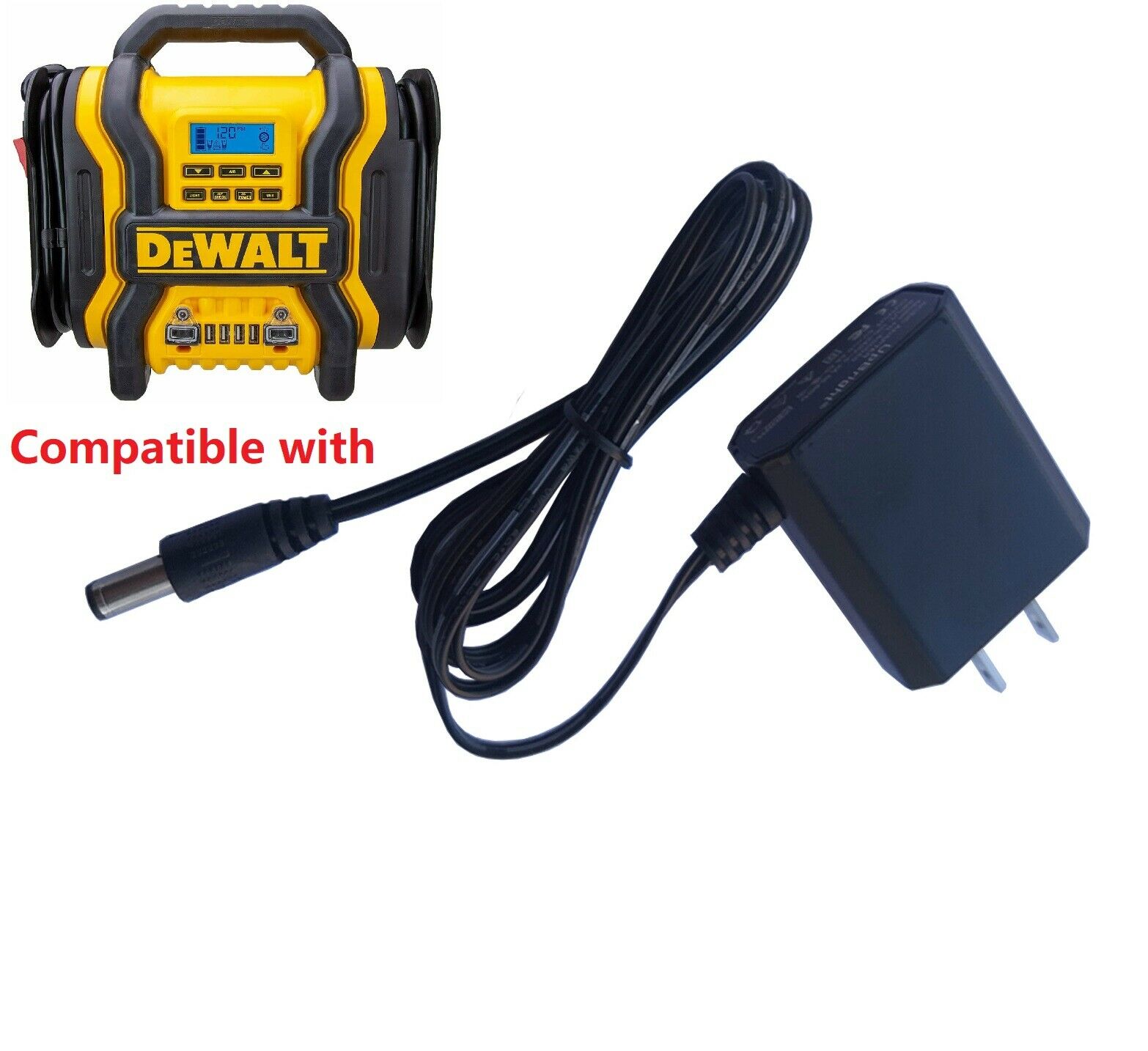 AC/DC Adapter Charger For Dewalt DXAEJ14 1400 Peak Amp Jump Starter Power Supply Specifications: Ty - Click Image to Close