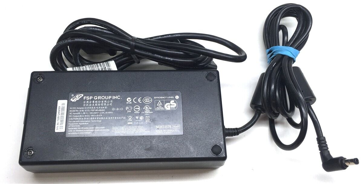 FSP180-ABAN1 for MSI Clevo Laptop Charger AC Adapter Power Supply 19V 9.47A 180W FSP180-ABAN1 for M