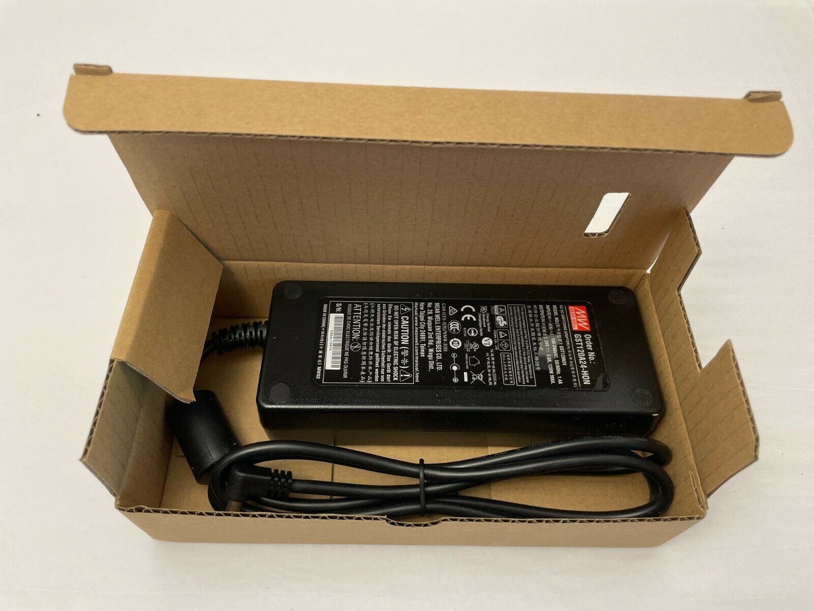 MEAN WELL GST120A24-HON Power Supply AC/DC, L6, 24V, 120W, 5 Amp New in Box Country/Region of Man