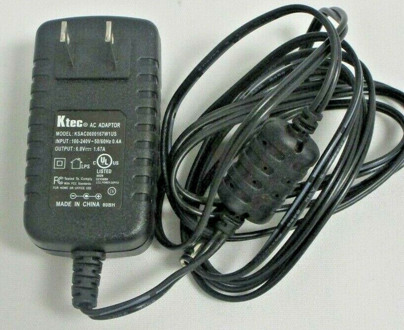 Ktec KSAC0600167W1US AC ADAPTER POWER SUPPLY OUTPUT:6.0A--1.67A Type: AC/AC Adapter Features: n