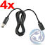 LOT 4X Controller Extension Adapter Cable Cord for Nintendo Gamecube Wii NGC 6ft Type: Controller