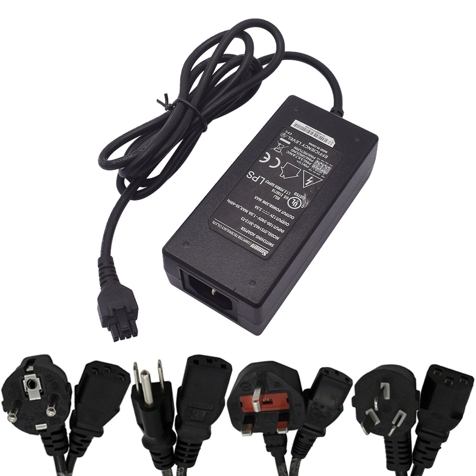 Genuine Sunny 8PIN SYS1462-3012-T3 12V2.5A 30W AC Power Supply Adapter Charger Model: SYS1462-3012 - Click Image to Close