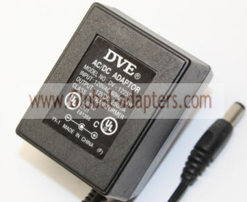 New Original 12V 250mA DVE DV-1225S AC Adapter - Click Image to Close