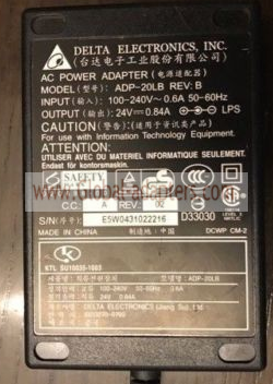 New Original 24V 0.84A Delta ADP-20LB AC Power Adapter - Click Image to Close