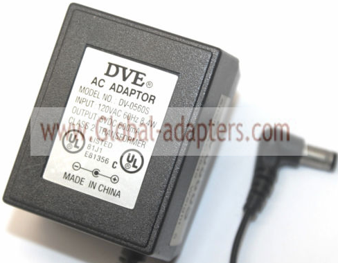 New Original 5V 600mA DVE DV-0560S AC Adapter - Click Image to Close