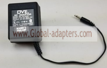 New Original 6V 300mA DVE DV-6300 Power Supply Ac Adapter