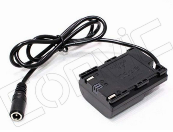 DC7.6V 2A 5.5x2.5mm Female Jack DR-E6 DC Coupler Power Adapter for Canon 70D EOS Camera Dummy Batter - Click Image to Close