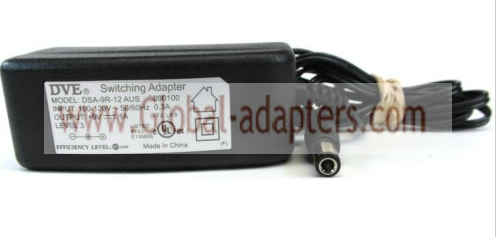 New 9V 1A DVE DSA-9R-12 Charger Switching AC Adapter