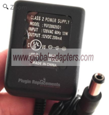 NEW 12V 200mA YU120020D1 Cordless Phone Power Supply Adapter