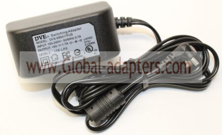 New Original 9V 1.7A DVE DVS-090A17FUS Switching Power Supply Transformer AC Adapter - Click Image to Close
