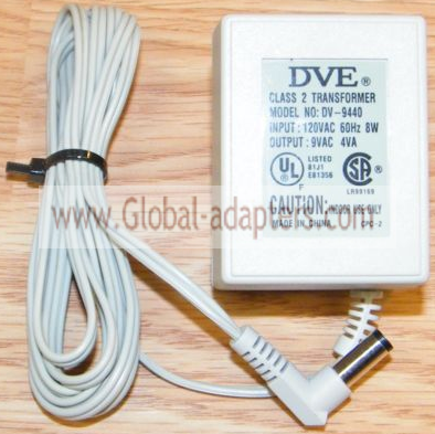 New Original 9V 4VA DVE DV-9440 AC Adapter - Click Image to Close