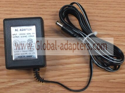 New Original 4.5V 120mA Anoma Electric AEC-3545A AC Adapter
