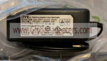 New 12V 1A DVE 101700573 DSA-12PFT-12 DC Camera LED Supply Adapter - Click Image to Close