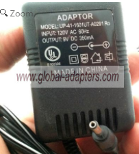 NEW 9V 350mA UP-41-1601UT-A0291 Ro Power Supply Adapter
