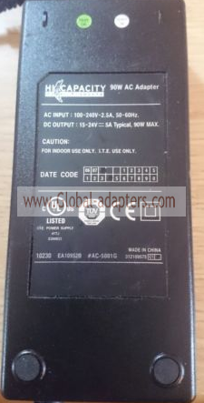 New Original 15-24V 5A Hi Capacity AC-5001G AC Adapter - Click Image to Close