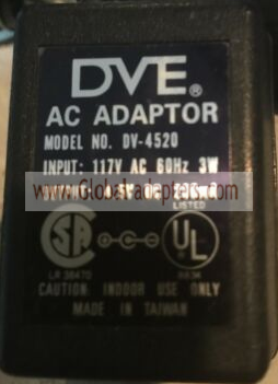 New Original 4.5V 200mA DVE DV-4520 AC Adapter