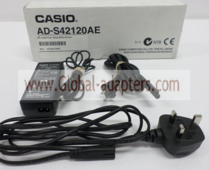 NEW 5.2V 0.65A Casio AD-S42120AE for Cradle HA-A60IO HA-A61IO HA-A30CHG AC Adapter - Click Image to Close