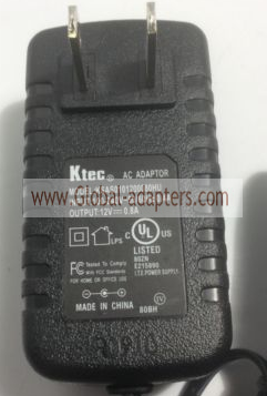 New Original 12V 0.8A Ktec KSAS0101200080H AC Adapter