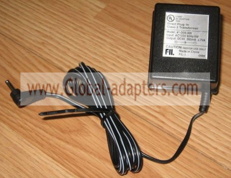 New Original 9V 300mA FIL 41-D09-300 Direct Plug in AC Adapter