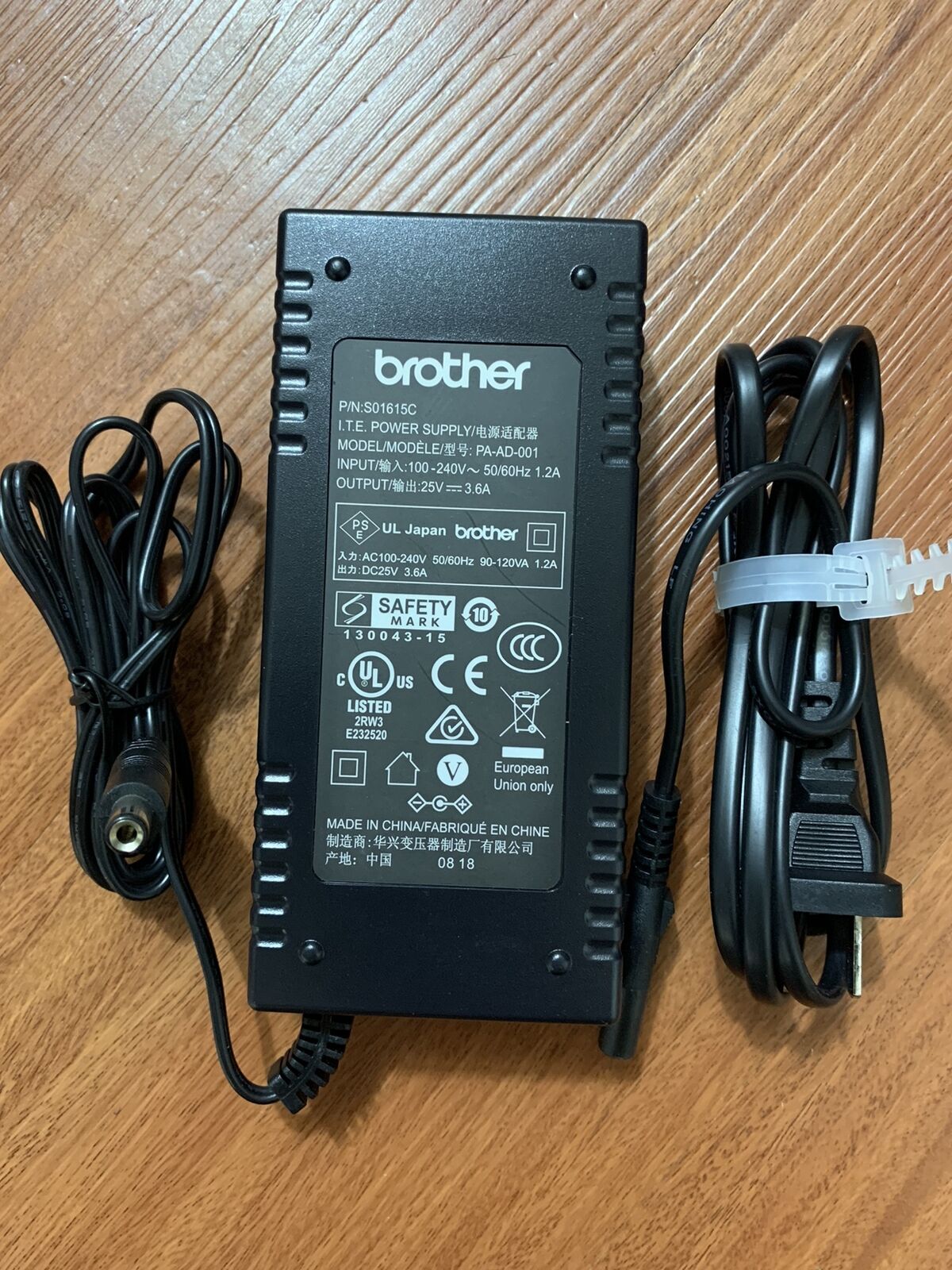 Genuine Brother AC Adapter for Brother PA-AD-001 Label Printer Power Charger Brand: Brother Type: